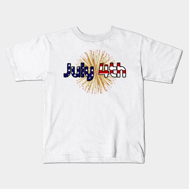 July 4th - Holiday Kids T-Shirt by Sotogos